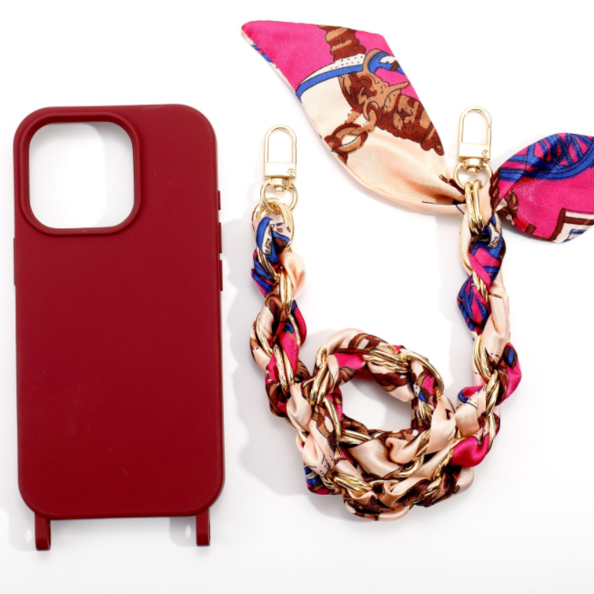 Soild Color TPU Crossbody Phone Cases